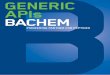 Generic APIs - Bachem€¦ · APIS * Bachem provides ... • high-demand APIs available from stock ... It is a potent and selective activator of the parathyroid hormone receptor (PTH1R)
