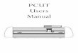 PCUT Users Manual - USCutter Support Thank you for choosing the PCut cutter from USCutter. The PCut is an exciting advancement in the world of vinyl cutting. It allows the user to