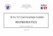 K to 12 Curriculum Guide - WordPress.com · K to 12 Curriculum Guide MATHEMATICS (Grade 1 to Grade 10) K to 12 BASIC EDUCATION CURRICULUM ... and 3-dimensional objects, lines, symmetry,