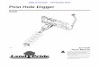 Post Hole Digger - Land Pride · 4 SA20 Post Hole Digger 317-215P 01/29/18 Table of Contents Part Number Index