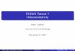 ECO375 Tutorial 7 Heteroscedasticity - Tutorial 7 Heteroscedasticity Matt Tudball University of Toronto Mississauga November 9, 2017 Matt Tudball (University of Toronto) ECO375H5 November
