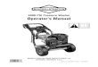 3000 PSI Pressure Washer Operator’s Manual€¦ ·  · 2015-08-28BRIGGS & STRATTON POWER PRODUCTS GROUP, LLC JEFFERSON, WISCONSIN, U.S.A. 3000 PSI Pressure Washer Operator’s