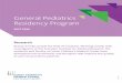 General Pediatrics Residency Program - Northwell … Pediatrics Residency Program 2017-2018 Research Research helps propel the field of medicine. Working closely with investigators