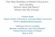 The New Realities of Market Structures and Liquidity: Where Have … ·  · 2016-05-03The New Realities of Market Structures and Liquidity: Where Have We Been? Where Are We Going?