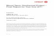 Mount Spurr Geothermal Project – Final Report for Year End ... · 1 | Page Mount Spurr Geothermal Project – Final Report for Year End 2011 Prepared by: ORNI 46, LLC 6225 Neil
