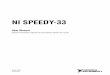 NI SPEEDY-33 - Rensselaer Polytechnic Institute Information Warranty The NI SPEEDY-33 is warranted against defects in materials and wo rkmanship for a period of one year from the date