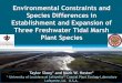 Environmental Constraints and Species Differences in Establishment and Expansion … ·  · 2012-06-20Species Differences in Establishment and Expansion of ... •% Survival •%