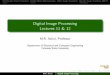 Digital Image Processing Lectures 11 12 Discrete Fourier Transform Uni ed Matrix RepresentationOther Image Transforms Discrete Cosine Transform (DCT) Digital Image Processing Lectures