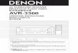 OPERATING INSTRUCTIONS MODE D’EMPLOI AVR-3300/Denon AVR330… · 5 ENGLISH 2INTRODUCTION 2ACCESSORIES Thank you for choosing the DENON AVR-3300 Digital Surround A / V receiver