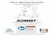 BULK ABRASIVE BLASTER - Schmidt Abrasive Blasting …€¦ ·  · 2015-03-20personnel in the vicinity of abrasive blasting operations should wear NIOSH approved air fed ... (SOP),