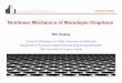 Nonlinear Mechanics of Monolayer Graphene - …ruihuang/talks/Graphene_TAMU2009.pdf · Nonlinear Mechanics of Monolayer Graphene Rui Huang Center for Mechanics of Solids, Structures