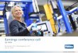 Earnings conference call - Haldex ABcorporate.haldex.com/media/4069/haldex-q2-2016.pdfInnovative Vehicle Solutions Earnings conference call Q2 2016 Bo Annvik, CEO / Åke Bengtsson,