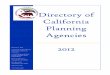 Directory of California Planning Agencies 2012temp-opr.ca.gov/docs/2012DOPA.pdf · Jackson Plymouth Sutter Creek Butte Biggs Chico ... Carpinteria Goleta Guadalupe Lompoc Santa Barbara