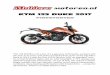 KTM 125 DUKE 2017 - muldersmotoren.nl 125 DUKE 2017 DETAI… · KTM 125 DUKE 2017 FIRESTARTER The 125 DUKE is not a toy. It’s a genuine motorcycle, up there with the best in its