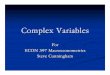 Complex Variables - UITSweb.uconn.edu/cunningham/econ397/CV2.pdfComplex Variables For ECON 397 Macroeconometrics Steve Cunningham. Open Disks or Neighborhoods ... Complex Function