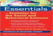 Essentials of Statistics for the Social and Behavioral ... · Essentials of Statistics for the Social and Behavioral Sciences ... in the social and behavioral sciences who have forgotten