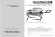 Instruction 10 Bench Top Table Saw Manualdocuments.dewalt.com/documents/English/Instruction Manual...Instruction 10" Bench Top Table Saw Manual Part No. 912933 - 09-15-03 The Model