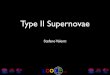 Type II Supernovae - One Vision · Type II Supernovae Stefano Valenti. Overview • Core Collapse Supernovae! •Type II Supernovae!! ... PS1-10biu 09 22 14 20.250 -00 19 00.10 55499