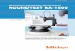 Roundness/Cylindricity Measurment ROUNDTEST … Measurement Catalog No.E15000(2) Roundness/Cylindricity Measurment A new PC-compliant roundness and cylindrical-form measuring instrument