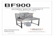 DOWN BACK DRAFT - Mopec€¦ · MOPEC BF900 DISSECTION TABLE MOPEC BF900 PAGE 3 INTRODUCTION The Mopec BF900 Back and Down Draft Dissection Table is ideal for small surgical procedures