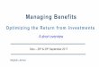 Optimizing the Return from Investments - …hitledelse.com/wp-content/uploads/2015/01/Jenner_Managing_Benefits.pdfOptimizing the Return from Investments A short overview . ... Scale