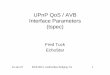 UPnP QoS - AVB Interface v2.0 - IEEE 802 · UPnP QoS V 3.0 • Parameterized QoS • Resource Reservation (Bandwidth, Delay) • Multiple phy types (Ethernet, MoCA, WiFi, Homeplug