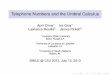 Telephone Numbers and the Umbral Calculus - LSU … ·  · 2018-05-18Telephone Numbers and the Umbral Calculus April Chow1 Iris Gray1 Lawrence Mouillé2 James Pickett3 1Louisiana