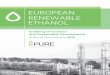 EUROPEAN RENEWABLE ETHANOL European ethanol industry has faced a difficult year, characterised by policy uncertainty and low market prices, but there are reasons to be optimistic that