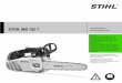 STIHL MS 192 T Instruction Manual Manual de … MS 192 T Instruction Manual Manual de instrucciones Read and follow all safety precautions in Instruction Manual – improper use can
