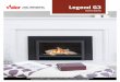 Legend G3 Brochure - Valor€¦ · on all aspects of the G3, ... one selling radiant gas insert. Ideal for replacing old wood fireplaces, the G3 features Efficient radiant heat performance
