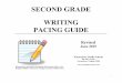 SECOND GRADE WRITING PACING GUIDE - … · SECOND GRADE WRITING PACING GUIDE Revised ... editing, etc. once they begin ... • Students may use a checklist or student friendly rubrics
