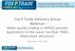 Fox P Trade Advisory Group Webinar · •Plan format •Enclosures •WQT plan content list ... WQT plan submittal should explain that the manure is not be shifted to other