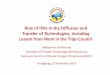 Role of IPRs the Diffusion and including from Work in the ... · Lesson from Work in the Trips Council ... Exp: PLTMH: Mycro Hydro Power Plant; PLTM : Mini Hydro Power Plant; PLTS: