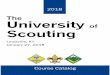 The University of Scouting - lhcbsa.org · The University of Scouting is a one-day ... you should choose enough courses to fill all six ... Adult Cub Scouts Boy Scouts Cub Scout Knots