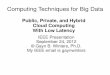 Public, Private, and Hybrid Cloud Computing With Low … · Public, Private, and Hybrid Cloud Computing ... VMware (now EMC) ... five essential characteristics, three service