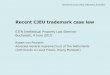 Recent CJEU trademark case law - EJTN Website Robert van Peursem Recent TM case... · Recent CJEU trademark case law EJTN Intellectual Property Law Seminar Bucharest, 4 June 2015