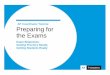 Preparing for the Exams - apcentral.collegeboard.org · Preparing for the Exams . ... • AP Practice Exams are for in-classroom ... Literature Exam but could proctor an AP Biology