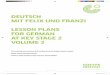 DEUTSCH MIT FELIX UND FRANZI LESSON PLANS FOR GERMAN … · DEUTSCH MIT FELIX UND FRANZI LESSON PLANS ... 2. Preparing for the visit (revision: yearly cycle and free ... NEW LESSON