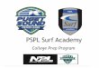 PSPL Surf Academy - cdn2.sportngin.com · PSPL Surf Academy. Academics versus ... College Questionnaire 1. Do you have an idea of the area of study you might want to ... Excel in