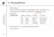 DBS I - Kapitel 7: Normalformen · Multivalued Dependency, MVD) Mehrwertige Abhängigkeiten (MVD) Datenbanksysteme I Kapitel7: Normalformen. 52. Gegeben: X, Y 