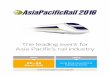 The leading event for Asia Pacific’s rail industry2203) Asia Pacific Rail 2016 A4 38P... · The leading event for Asia Pacific’s rail ... to operating the world’s largest rail