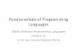 Fundamentals of Programming Languages - UPTstaff.cs.upt.ro/~chirila/teaching/upt/ctien22-fcpl/lectures/fcpl10.pdf · Fundamentals of Programming Languages Object Oriented Programming