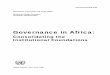 Governance in Africa - United Nationsunpan1.un.org/intradoc/groups/public/documents/UN/UNPAN000236.pdf · Notes The designations ... accountability, probity, transparency, ... Initiative