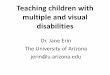 Teaching children with multiple and visual disabilities · Teaching children with multiple and visual disabilities ... rights Limitations… ... Australian women’s swim team,