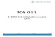 ICA 011 - sigmatek-automation.com · S-DIAS SCHNITTSTELLENMODUL ICA 011 18.10.2017 Seite 1 S-DIAS Schnittstellenmodul ICA 011 mit 1 CAN-Bus 1 CAN-Bus Abschlusswiderstand schaltbar