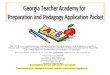 Georgia Professional Standards Commission Required …€¦ · West Georgia RESA GaTAPP/ 2016_2017 Incomplete/unsigned forms will not be accepted 6 Georgia Professional Standards