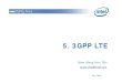 5. 3GPP LTE - 3g4g.co.uk · • 3GPP LTE PHY Feature Overview • 3GPP LTE PHY Specifications ... 3GPP LTE(R8) EVDO R.B 3GPP2 UMB EVDO R.A. May 2008 8 (General) Technology Evolution