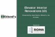 Elevator Interior Renovations 101 - BOMA/Chicago · Presented by Janel Durko, Eklund’s, Inc. 9/17/2014. Elevator Interior Renovations 101 . Prepared for
