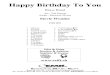 Happy Birthday To You - alle-noten.de .Stevie Wonder EMR 9059 ... Happy Birthday To You (Wonder)