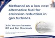 Methanol as a low cost alternative fuel for emission ... (Modi) Reshef, Methanol... · alternative fuel for emission reduction in ... (DLN – Dry Low NOx) injection of water into